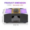 Automatic Card Shuffler,2 Decks,USB Rechargable Battery Electric UNO Poker Shuffler,Playing Card Shuffler for Home Card Game,Travel