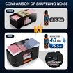 Card Shuffler Automatic Quiet 2000mAh Rechargeable Electric 2 Decks Poker Playing Cards Home Family Games Casino
