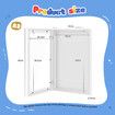 4 Pcs A3 Photo Frames Craft Display Kids Art Drawings Canvas Artwork Wall Hanging Storage Wooden White Children 150 Pictures Family Portrait Projects