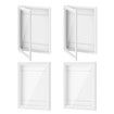 4 Pcs A3 Photo Frames Craft Display Kids Art Drawings Canvas Artwork Wall Hanging Storage Wooden White Children 150 Pictures Family Portrait Projects