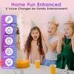 Portable Karaoke Machine with 2 Bluetooth Wireless Microphones and Light Toys Gifts for 3-14 Years Old Girls Boys (Pink)