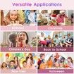 Portable Karaoke Machine with 2 Bluetooth Wireless Microphones and Light Toys Gifts for 3-14 Years Old Girls Boys (Pink)