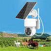 WiFi Security Camera 4MP Outdoor Solar Powered 2.4G 360 Degree View Pan Tilt Home Security System With Motion Detection Full Color Recording