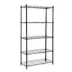 5 Tier Plant Stand Metal Corner Shelf Flower Pot Shelving Unit Bookshelf Tall Storage Display Rack Garden Planter Holder Organizer Heavy Duty Black