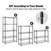 5 Tier Plant Stand Tall Metal Flower Pot Corner Shelf Bookshelf Storage Display Shelving Unit Garden Holder Rack Planter Organizer Heavy Duty Black