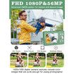 Upgrade Digital Camera,56MP FHD 1080P Camera with 16x Zoom Anti Shake,Kid Camera with 32GB TF Card,Two Batteries,Compact Small Camera (Green)