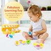 Matching Eggs 12 pcs Set Color and Shape Recoginition Sorter Puzzle for Easter Travel Game Early Learning Educational Fine Motor Skill Gift Age3+