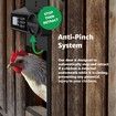 Automatic Chicken Coop Door,Battery-Powered Aluminum Automatic Chicken Door with Anti-Pinch Feature,Timer and LCD Display