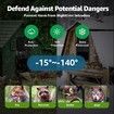 Automatic Chicken Coop Door,Battery-Powered Aluminum Automatic Chicken Door with Anti-Pinch Feature,Timer and LCD Display