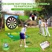 Golf Game Golf Chipping Game,Double Sided Golf Games,Indoor/Outdoor Golf Games Practice Hitting Mat with 20 Sticky Balls and 10 Darts