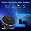 Galaxy Projector for Bedroom, 13 in 1 Star Projector for Kids, Space Projector with Milky Way Solar System Constellation Adjustable Knob Timed (Black)