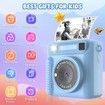 Kids Camera Instant Print,HD Digital Video,32GB SD Card,Portable Toy for Girls Boys Age 3+,Christmas Birthday Gifts (Blue)
