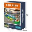 Kids Toy Golf Club Set with Automatic Ball Returner,Led Light Up Night Golf Balls,Golf Putting Mat,3-5 Toddler Mini Golf Games,Aged 3+