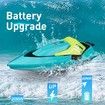 RC Mini Boat with LED Light,2.4Ghz Full Proportional Remote Control Boat for Pools and Lakes,Capsize Recovery,Water Play Toy Gift,Age3+