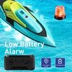 RC Mini Boat with LED Light,2.4Ghz Full Proportional Remote Control Boat for Pools and Lakes,Capsize Recovery,Water Play Toy Gift,Age3+