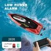 RC Mini Boat with LED Light,2.4Ghz Full Proportional Remote Control Boat for Pools and Lakes,Capsize Recovery,Water Play Toy Gift,Age3+,Red