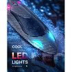 Remote Control Boat with LED Light,RC Jet Boat,35KM/H Remote Control Speed Boat with 2 Batteries,2.4GHz RC Boats,Summer Water Toys Birthday Gifts