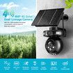 4G Home Security Camerax4 Solar Powered Wireless CCTV Outdoor House Surveillance LTE Cellular Spy System with Dual Lens 4MP PTZ Motion Sensor Batteries