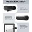 Remote Control Page Turner for Kindle Paperwhite Oasis Kobo eReaders,Page Turner Clicker for ipad Tablets Reading Novels with Storage Bag