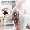 TENS/EMS Unit Replacement Pads 20 Pack 3.5mm Snap Electrode Patches for Electrotherapy, Reusable Self-Adhesive Electrodes Pads
