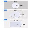 TENS/EMS Unit Replacement Pads 20 Pack 3.5mm Snap Electrode Patches for Electrotherapy, Reusable Self-Adhesive Electrodes Pads