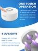 UV Retainer Pocket Size Case Braces Box Fan Mirror Compact Dental Case Aligners Mouth Guards Teeth Braces Col.White