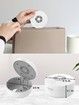 UV Retainer Pocket Size Case Braces Box Fan Mirror Compact Dental Case Aligners Mouth Guards Teeth Braces Col.White