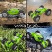 Amphibious Remote Control Car, 4WD Remote Control Boat, Waterproof RC Stunt Car for Kids Gift,All Terrain Beach Pool Water Toy (Green)