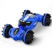Amphibious Remote Control Car, 4WD Remote Control Boat, Waterproof RC Stunt Car for Kids Gift,All Terrain Beach Pool Water Toy (Blue)