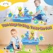 Fishing Game Water Table Kids Fun play Sink Electric Pool Toys Children Role Pond Outdoor Backyard Activity Blue