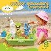 Fishing Game Water Table Kids Fun play Sink Electric Pool Toys Children Role Pond Outdoor Backyard Activity Green