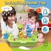 Fishing Game Water Table Kids Fun play Sink Electric Pool Toys Children Role Pond Outdoor Backyard Activity Green