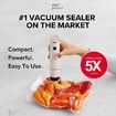Vacuum Sealer, vacuum sealer for food, handheld vacuum sealer, compact vacuum sealer Vacuum Sealer 5 Bags