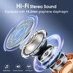 Wireless Earbuds Bluetooth 5.3 Headphone Sport Stereo Deep Bass Over Ear Bud with Earhooks,ENC Noise Cancelling Mic IPX7 Waterproof-Black