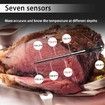 WiFi & Bluetooth Wireless Meat Thermometer with Ambient Temp Remote Monitoring for BBQ Grill,Oven,Smoker,Air Fryer