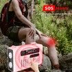 Emergency Hand Crank Weather Radio Solar AM/FM/NOAA Weather Portable Radio with Flashlight Bluetooth Speaker,SOS Alert for Home Outdoors Compass-Pink