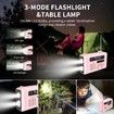 Emergency Hand Crank Weather Radio Solar AM/FM/NOAA Weather Portable Radio with Flashlight Bluetooth Speaker,SOS Alert for Home Outdoors Compass-Pink