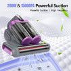 Vacuum Cleaner Mattress UV Sanitizing Cordless Bed 520ML Double Cup HEPA Filter Ultrasonic Heating 13Kpa Suction Couch Portable Allergen Grey