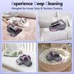 Vacuum Cleaner Mattress UV Sanitizing Cordless Bed 520ML Double Cup HEPA Filter Ultrasonic Heating 13Kpa Suction Couch Portable Allergen Grey