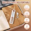 Cordless Water Flosser Pick for Teeth, Portable Electric Rechargeable Oral Irrigator for Home or Travelling with 3 Modes 4 Jets, Gold