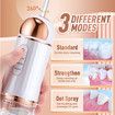 Cordless Water Flosser Pick for Teeth, Portable Electric Rechargeable Oral Irrigator for Home or Travelling with 3 Modes 4 Jets, Gold