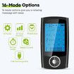 TENS EMS Muscle Stimulator Electric Massager Machine Portable Back Neck Nerve Knee Massage Device Rechargeable Unit 16 Modes Black