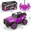 Remote Control Car, Remote Control Monster Truck, 2.4Ghz LED Light Off-Road RC Cars,Toy Cars Gift for Kids Boys Girls 6+ Years Old (Purple)