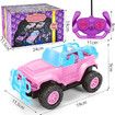 Remote Control Car, Remote Control Monster Truck, 2.4Ghz LED Light Off-Road RC Cars,Toy Cars Gift for Kids Boys Girls 6+ Years Old (Pink)