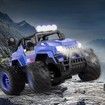 Remote Control Car for Girls, RC Jeep with LED Light & Rechargeable Batteries,2.4 GHZ Truck Toy, Car Toys Gifts for Girls (Blue)