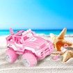Remote Control Car for Girls, RC Jeep with LED Light & Rechargeable Batteries,2.4 GHZ Truck Toy, Car Toys Gifts for Girls (Pink)