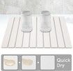 Large Stone Dish Drying Mats for Kitchen Counter,Quick Dry Collapsible Dish Drying Mat,Eco-Friendly Absorbent Diatomaceous Earth Mats (White)