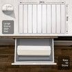 Large Stone Dish Drying Mats for Kitchen Counter,Quick Dry Collapsible Dish Drying Mat,Eco-Friendly Absorbent Diatomaceous Earth Mats (White)