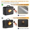 Document Organizer with Lock,Upgraded Heat Insulated Fireproof Waterproof Box 8 Layers File Organizer,Portable Home Travel Safe Storage