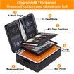 Document Organizer with Lock,Upgraded Heat Insulated Fireproof Waterproof Box 8 Layers File Organizer,Portable Home Travel Safe Storage